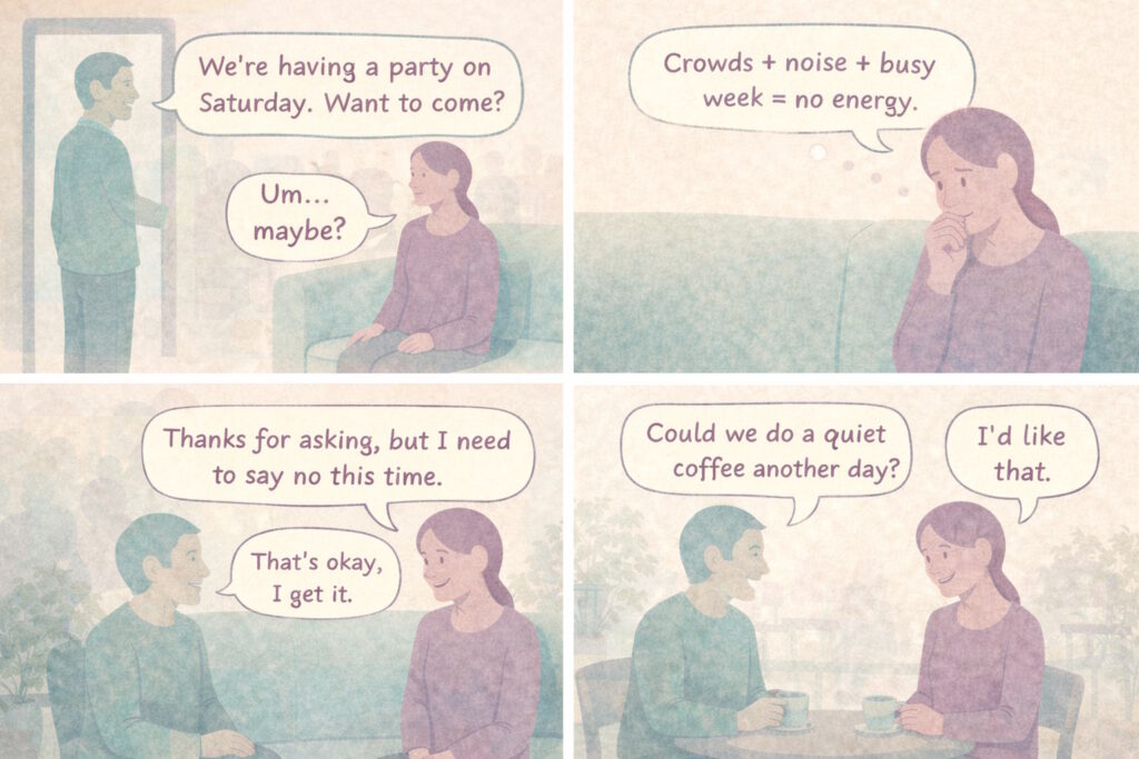 Guilt Free Saying No Storyboard